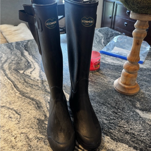 Le Chameau Women's Black Winter & Rain Boots - Picture 1 of 5